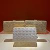 Hand-held Bag - High-end and Luxurious Floral Diamond-set Evening Bag - French-style Shiny Handbag Casually