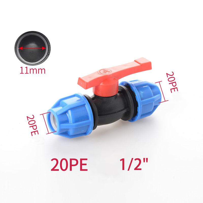 1pcs 20/25/32mm 1/2" 3/4" 1" PE Pipe Quick Connector Elbow Reducing Water Pipe Joint Tap Water Irrigation