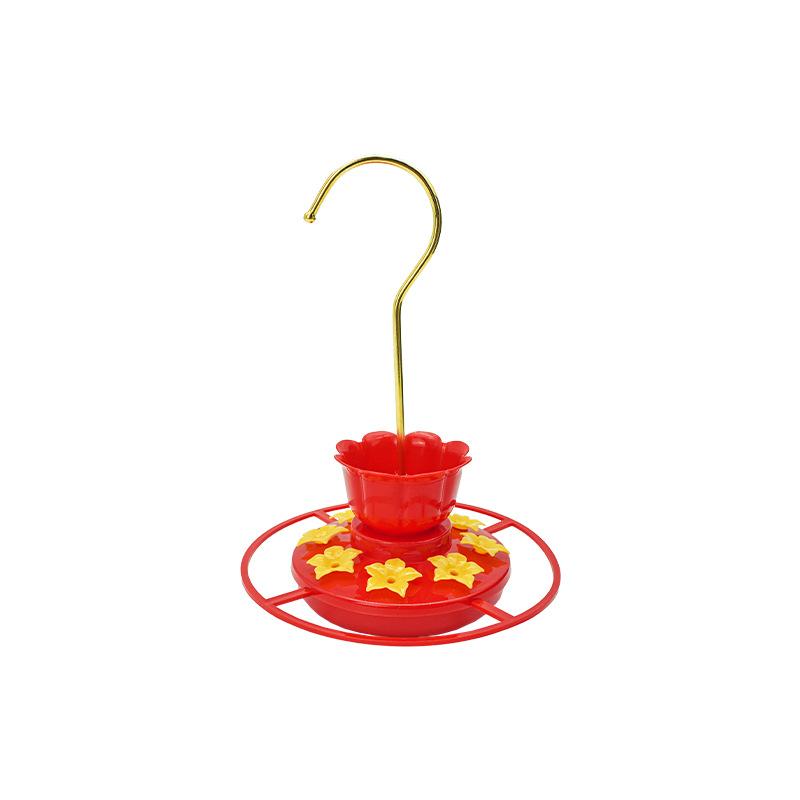 Hanging Bird Feeders Drinker Floral Shape Feeding Ports Bird Feeder Tool Ant and Bee Proof Bird Feeders for Home Garden