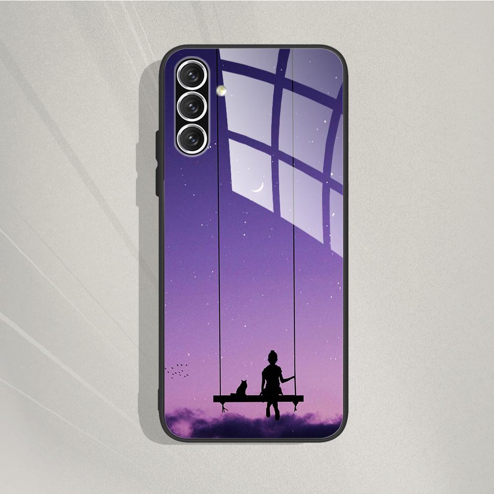 For Samsung Galaxy A05s Case Tempered Glass Case Cover Hard Bumper Couqe For Samsung A05s Phone Back Covers A05 S A057 Fundas