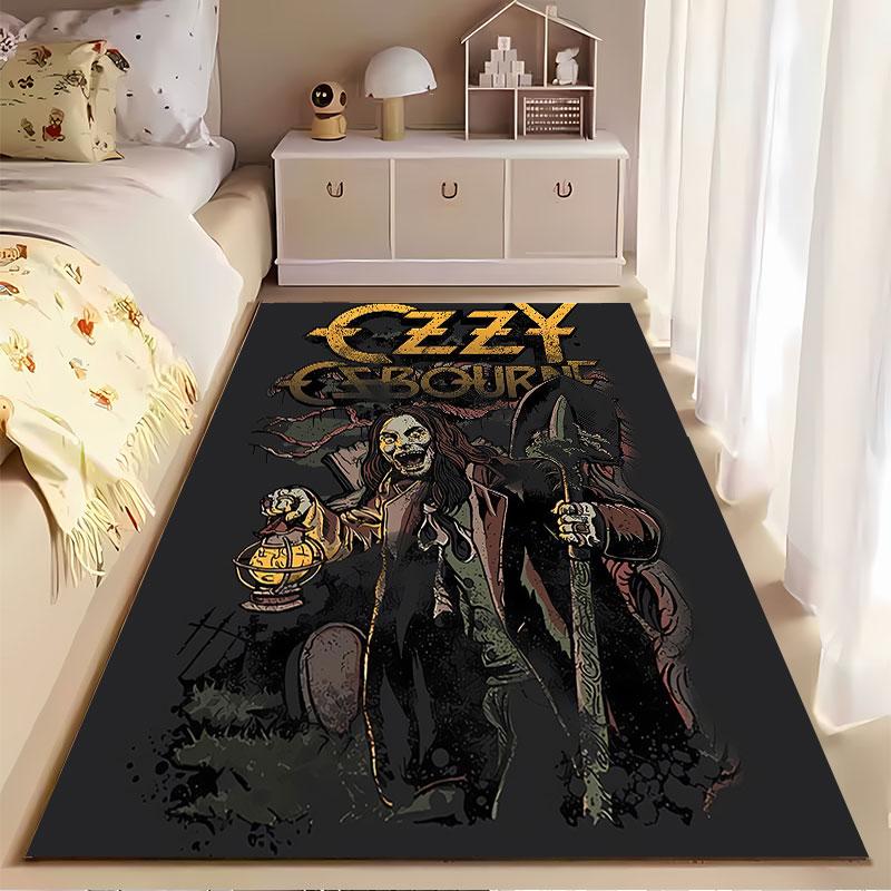 Ozzy Osbourne Gothic Artwork suitable as a non-slip mat for the living room or bedroom sofa
