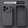 For iPhone 17 Pro Max Case Magnetic For Magsafe Liquid Silicone Soft Cover Coque For iPhone 16 15 14 13 Pro Max 17E 16E