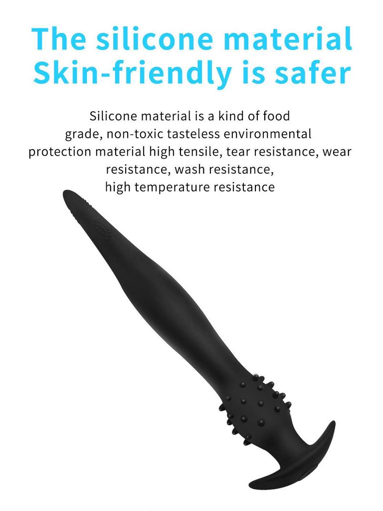 Aal-Silikon aufblasbarer Anal-Dilatator für Männer und Frauen - Super langer hinterer Masturbator.