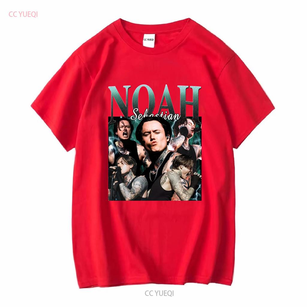 Noah Sebastian Tričko s vintage praním vintage prané Pohodlné Mírně homme grafické Unisex Strečové Stylové móda Měkké