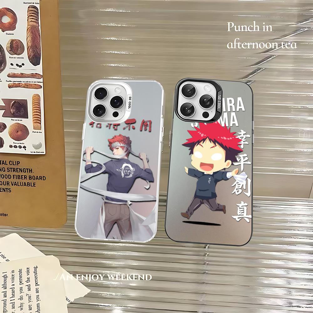 Soma Yukihira Food Wars Shokugeki no Soma Anime Phone Case For iPhone16 15 14131211ProMax X XR87Plus Matte Shockproof Back Cover