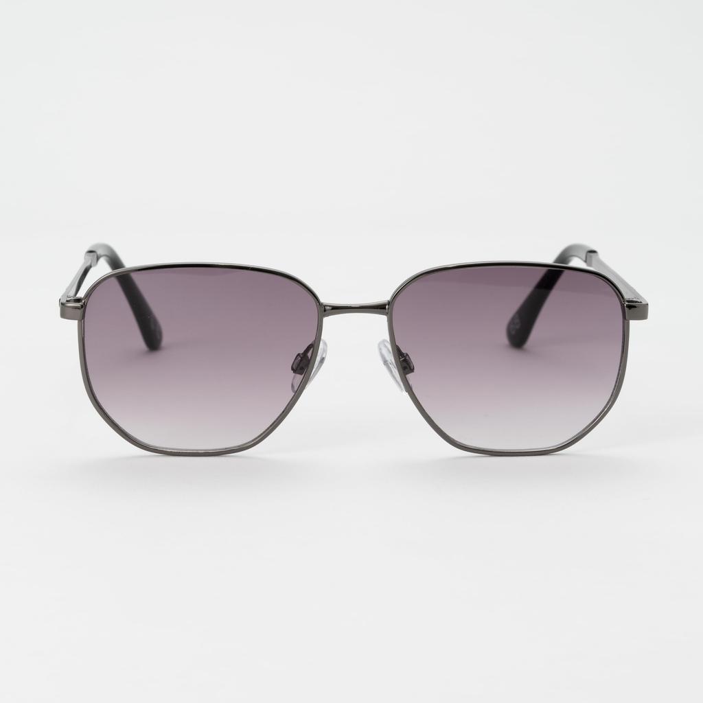 Meigan Nagoya Eyewear Sunglasses for UV Protection Metal Square Wellington Japanese Gradient Men Stylish, (99%), UV400, Frame, Cut, Gold, Style,