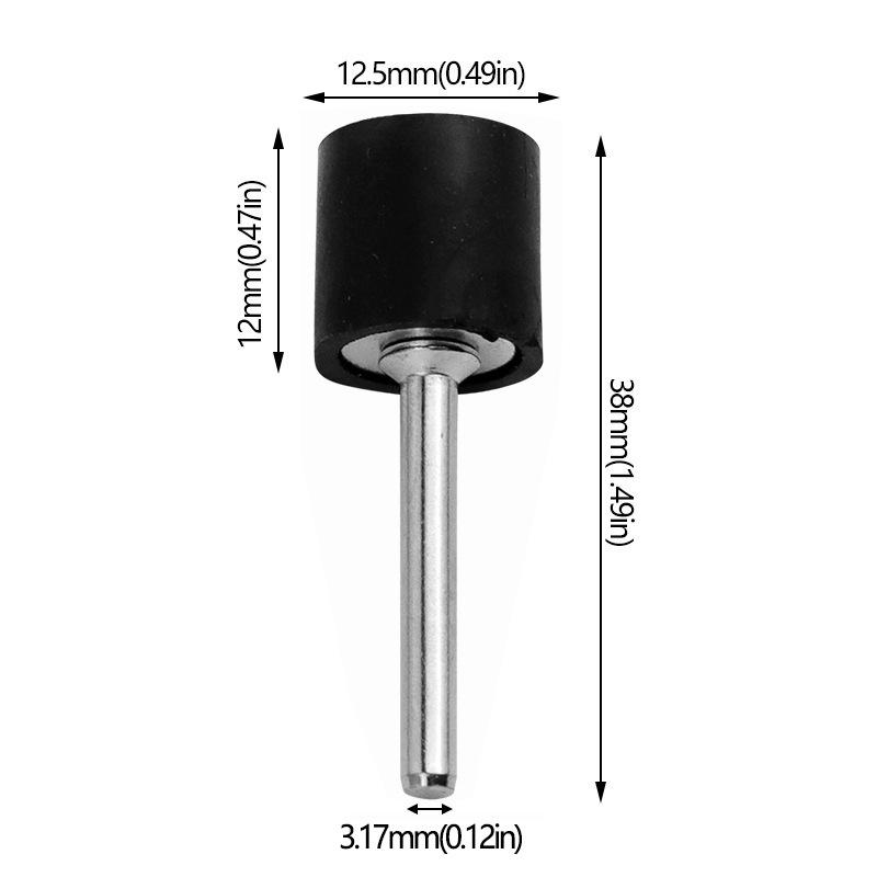 Rubber Wheel Grinding Head for Wood and Metal Polishing