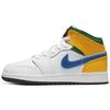 Jordan 1 Mid GS White Court Purple Teal 554725-128