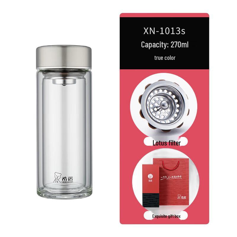 Xinuo Double Wall Borosilicate Glass Mug