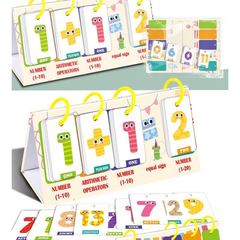 Children Desktop Number Addition And Subtraction Math Early Education Cognitive Cards