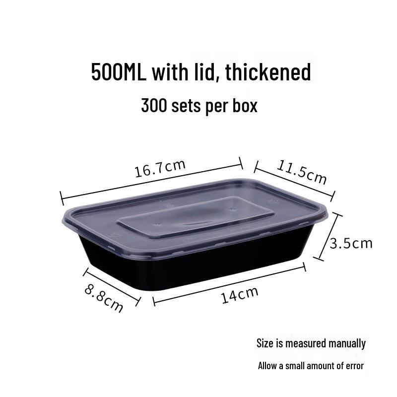 Rectangular Disposable Plastic Food Container