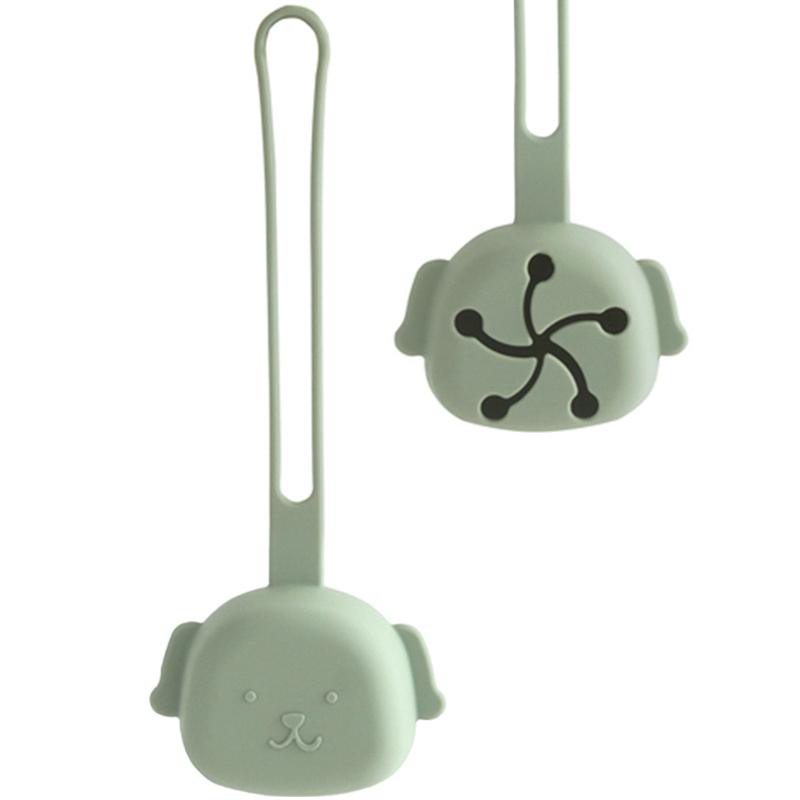 1 Adet Çizgi Film Şekli BPA İçermeyen Silikon Bebek Emzik Tutucu Bebek Taşınabilir Emzik Saklama Kutusu Emzik Kabı