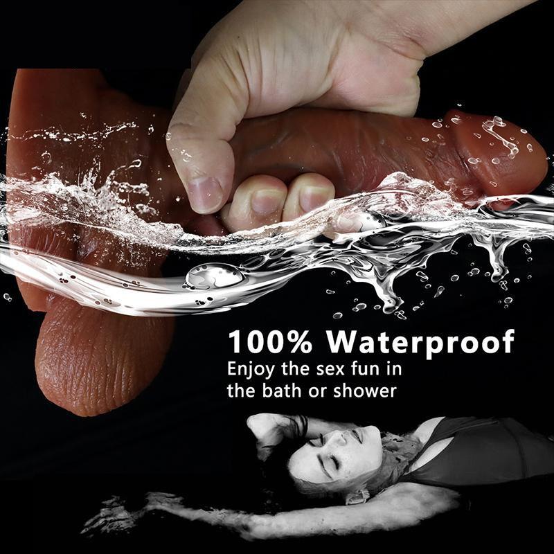 Hautgefühl, realistischer großer Dildo, flexibler Penis, Schwanz mit Saugnapf, weibliche Masturbation, Strapon-Dildo für Frauen und Männer