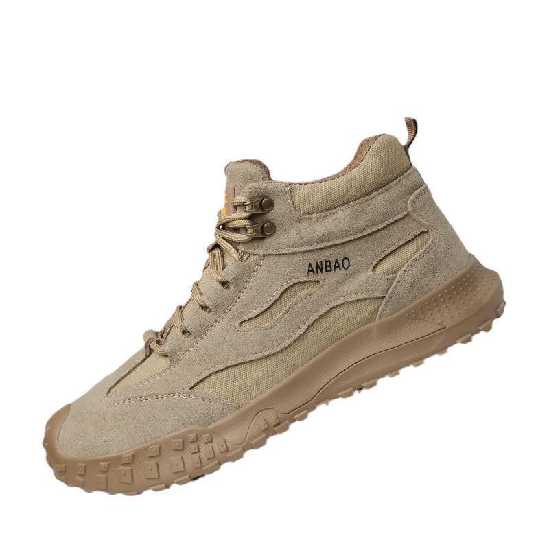 Men s Lightweight Breathable Anti-Smash Safety Shoes for All Seasons