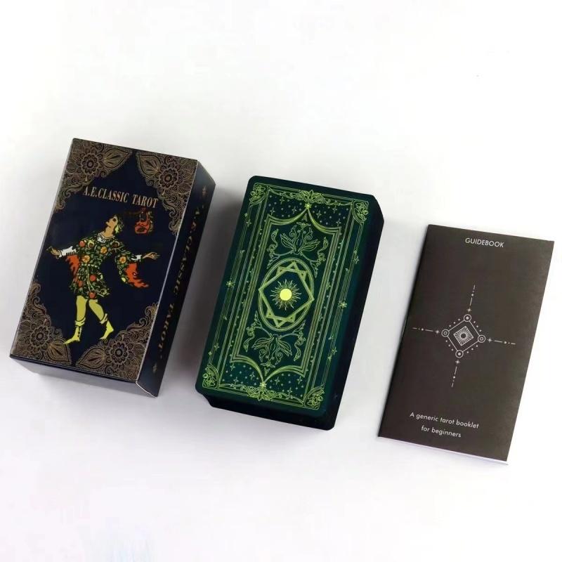 78Pcs Longest Dream Tarot Card Set Divination Tool With Detailed Guidebook Colorful Frame Fortune Telling Cards