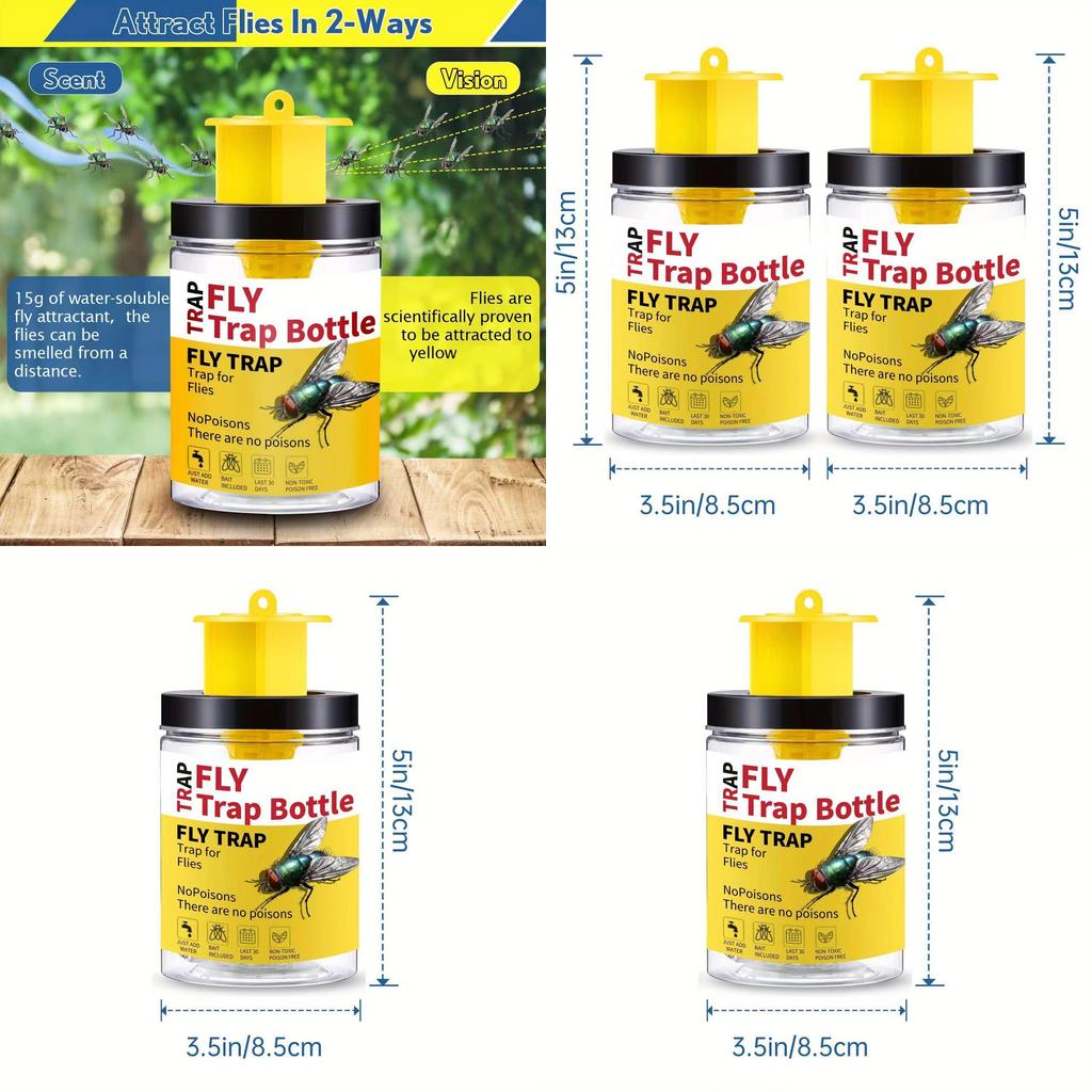 Neue Outdoor Fliegenkiller Flasche Effektive Fliegenfalle für den Außenbereich