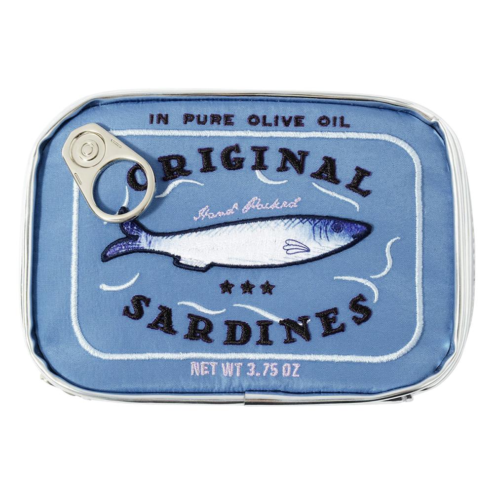 Canned Sardines Style Storage Bag Cute Toiletry Bag Creative Portable Fashion Zipper Multi-function Soft for Weekend Vacation
