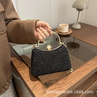 Nouveau sac à chaîne, sac à main cheongsam pour le dîner, sac bandoulière messager, sensation haut de gamme, petit tempérament parfumé