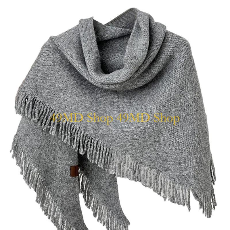 49MD Simple Styles Neckerchief Office Wear Scarf Travel Friendly Outdoor Scarf for Outdoor Adventures and Daily Use