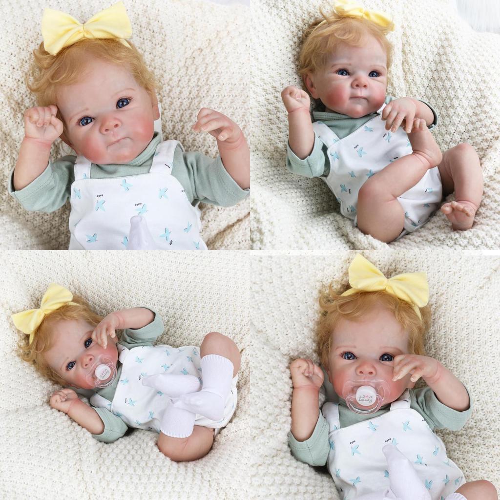 Silicone Reborn Baby Doll With Straps For Kids Gift And Collectors