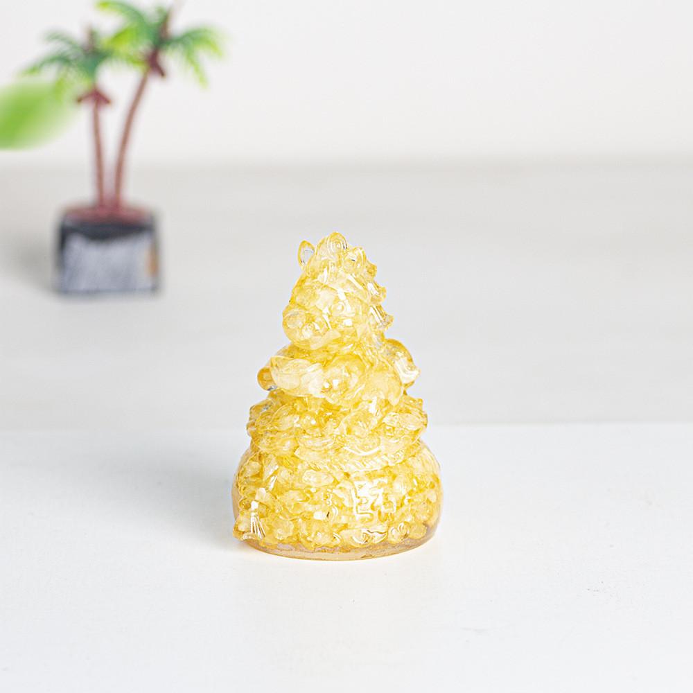 Natural Crystal Pebbles Resin Decor For Office Desk And Home Living Room