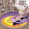 Customizable Minnie (8) Round Non-Slip Carpet - Ideal for Garden, Picnic, Office, Perfect for Decoration, Suitable For All Seasons