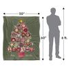 JQ Licensing Silky Christmas Ornaments Supersoft Blanket