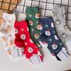 Chaussettes de Noël pour femmes coréennes - Automne/Hiver 2021, Style Campus Doux Japonais, Chaussettes Longues (0993)