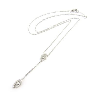 [M6243] - Weiße 'Fatma' Silberkette