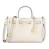 MK Carson Center Logo Charm Leather Tote Bag Small Women Tote Bags Beige 35S5G2ZS5T-BEI