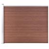 VidaXL Fence Panel Garden Barrier Fence Wall Balcony Edging Patio Terrace Backyard Outdoor WPC 148981