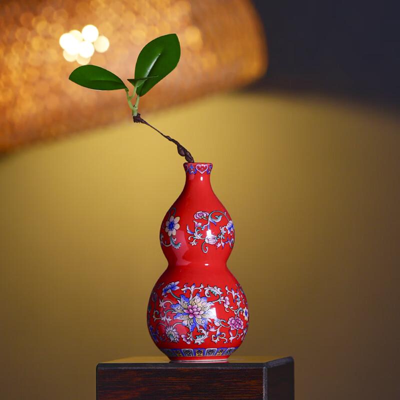 Neue chinesische Stil Emaille Keramik Blumenvase