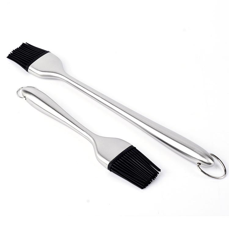 Edelstahl Silikon BBQ & Kuchenpinsel mit hohlem Griff