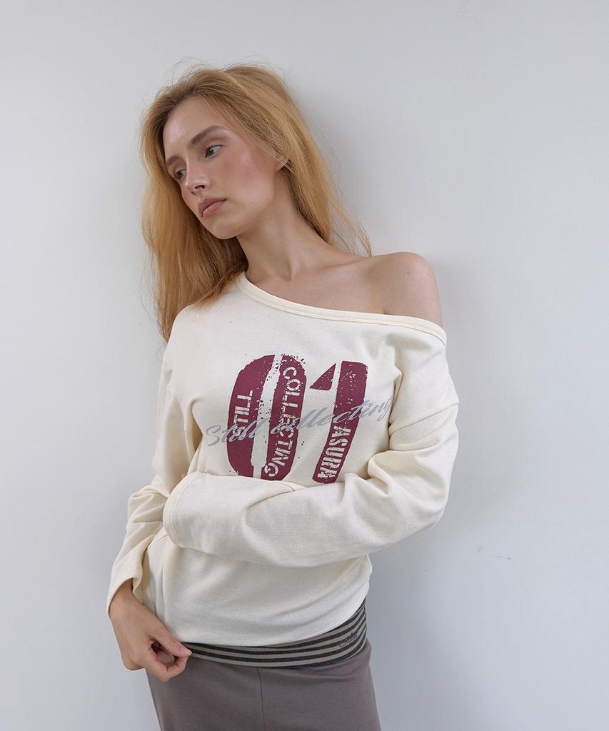 ASURA Collecting 01 One Shoulder T (Ivory)