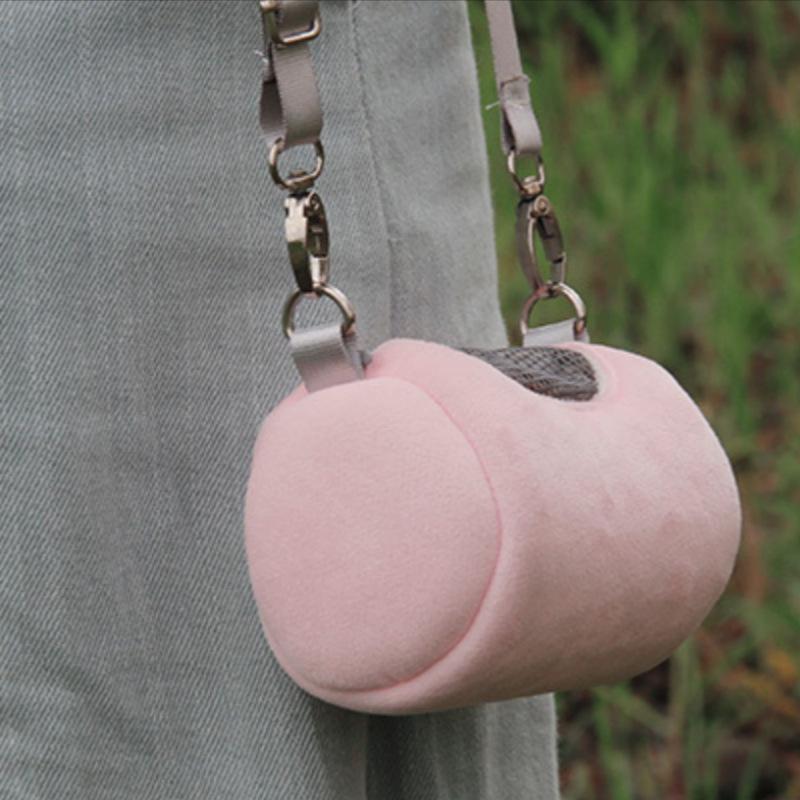 Supplies Hamster Golden Bear Out Backpack Portable Cylindrical Shoulder Bag Warm Small Pet Bag