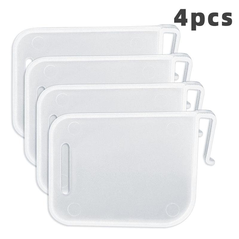 

4Pcs Refrigerator Partition Freely Adjustable Food Storage Rack Drugs Cosmetics Separating Shelves Divider Kitchen Gadgets