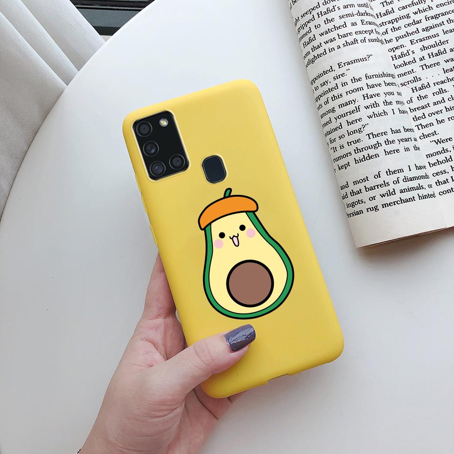 For Samsung Galaxy A21S Case Silicone Soft TPU Fundas Bumper for Samsung A21S Case A217F A 21S A21 S 6.5" phone Back Cover cases