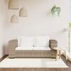 2-seater Sofa - vidaXL - Genuine Rattan - Thick Cushions - Contemporary Style - Indoor