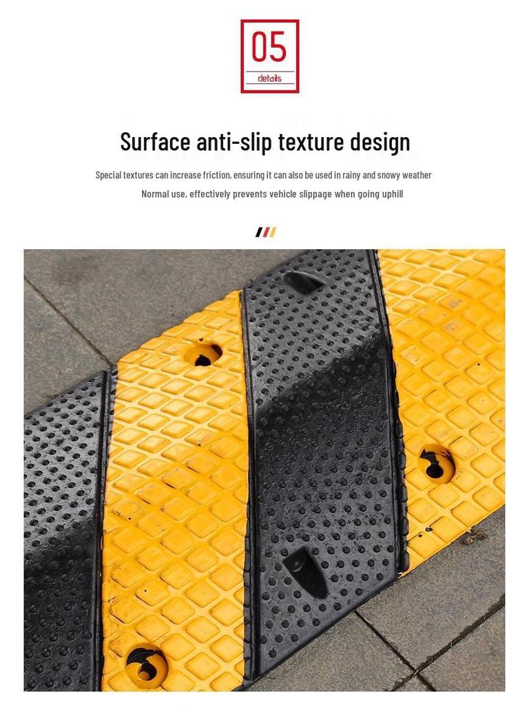 Rubber and Plastic Cable Protection Speed Bump