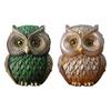 Owl Figurines Home Decors Accents Resins Owl Statue for Home Office Bedroom Bookshelfs Decors Small Animal Sculptures