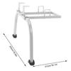 Ladder Stabilizer Steel Ladder Roof Hook Wing Span Standoff for Climbing Painting Silver Gray