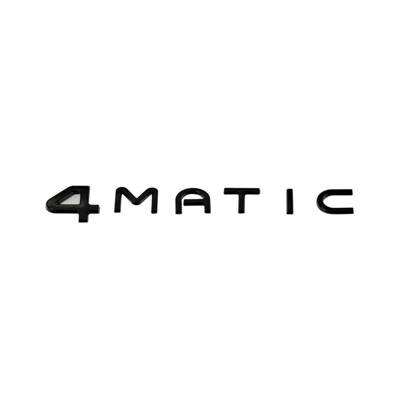3D ABS Chrome Silver Black Car Rear Trunk Badge Sticker EQC400 4MATIC Emblem Logo  EQA EQB EQE EQC 400 Accessories