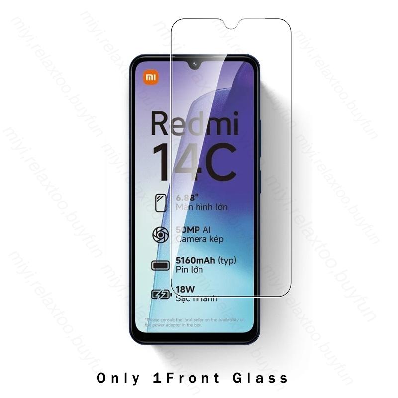 4 In 1 Tempered Glass Case For Redmi 14C 15C 4G 5G Camera Lens Screen Protector Readmi Redmy Redmi14C 14 C C14 Redmi15C 15 C C15