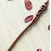 LeafIn Natural Wood Kanzashi Handmade Hairpin Black Sandalwood Single Simple Wooden Hair Accessory Yukata Kimono Japanese Clothing Item Design