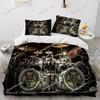3D Schlagzeug Musikinstrumente Bettdecke Bettwäsche-Set, Bettbezug Bett-Set Steppdeckenbezug Kissenbezug, King Queen Size Bettwäsche-Set Geschenk
