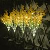 Solar Rapeseed Garden Light LED Flower Stake Lamp Outdoor Yard Waterproof -Patio