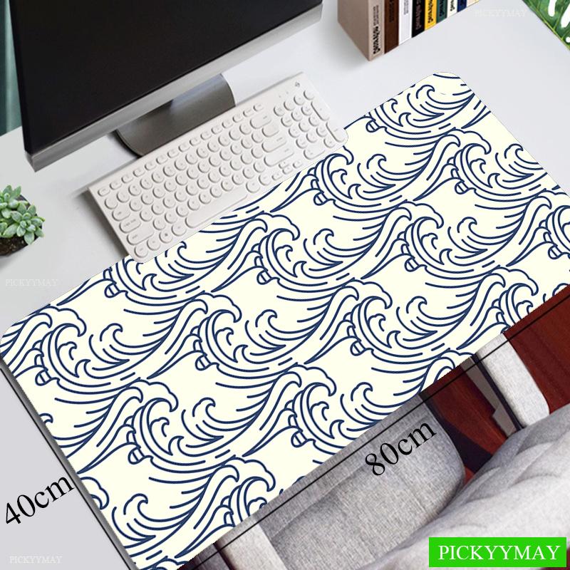 Blue Sea Waves Large Mouse Pad Xcm Big Computer Mousepads Gaming Mousepad Big Keyboard Mat Gamer Mouse Pads Desk Mats