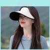 Ice Silk Summer Sun Hat With Large Brim And Uv Protection For Outdoor Women