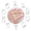 10pcs Crochet Rings Alloy Crochet Tension Rings Accessories for Knitting Lovers