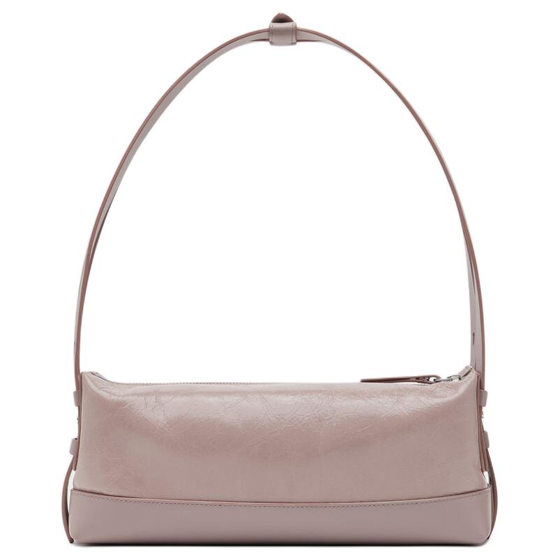 Maison Margiela Logo Four Stitch Zip Closure Small Calfskin Shoulder Bag Women shoulder bag Pink SB1ZH0006P8830HB332